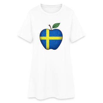 Suède - Robe T-shirt Femme - blanc - Devant