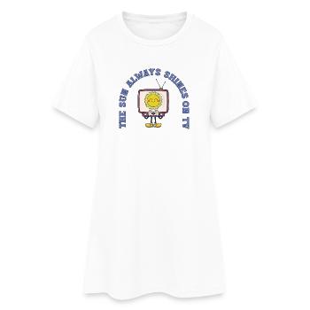 The Sun Always Shines On TV Retro Comic - Women’s T-Shirt Dress - white - Front