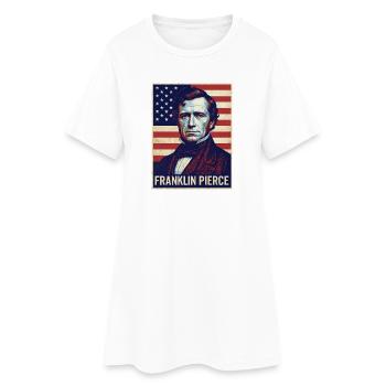 Franklin Pierce Vintage Poster - Women’s T-Shirt Dress - white - Front