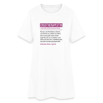 Ergotherapeutin Definition Lustiges Beruf Geschenk - Frauen T-Shirt-Kleid - Weiß - Vorne
