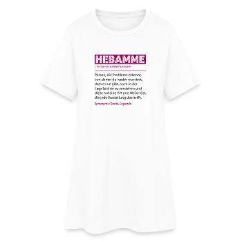 Définition de la sage-femme Profession drôle Don Cadeau - Robe T-shirt Femme - blanc - Devant