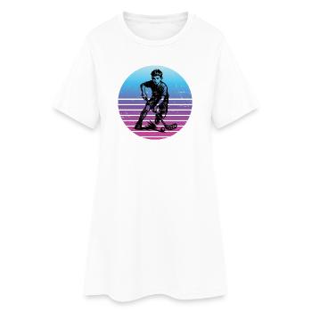 Œuvres de floorball pour votre tenue - Robe T-shirt Femme - blanc - Devant