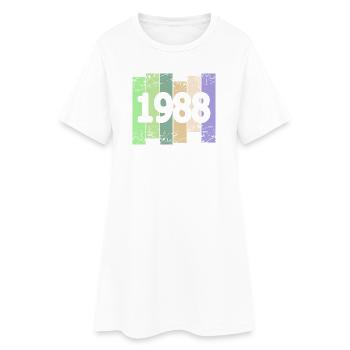 1988 - Robe T-shirt Femme - blanc - Devant