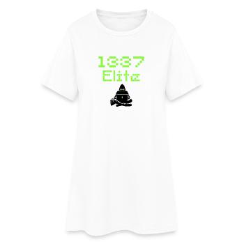 1337e Escouade d’Élite de Hackers, Leet Hacker - Robe T-shirt Femme - blanc - Devant