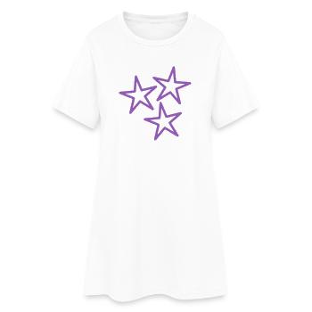 VALENTINSTAG. HERZ. ICH LIEBE DICH. ICH LIEBE DICH - Frauen T-Shirt-Kleid - Weiß - Vorne