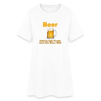 Bière, depuis 1862 en aide aux gens, bière, amateur de bière - Robe T-shirt Femme - blanc - Devant