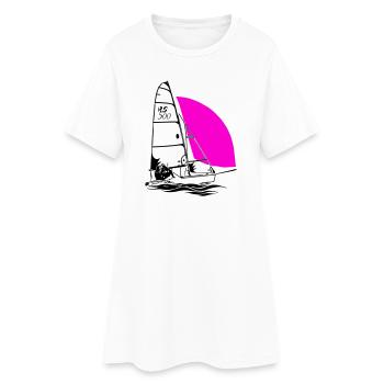RS 500 Régate de dériveurs à voile voile de couleur - Robe T-shirt Femme - blanc - Devant