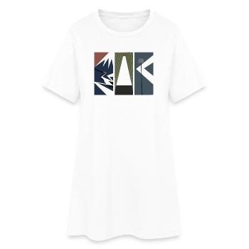 Piece Of Japan - Art japonais moderne - Robe T-shirt Femme - blanc - Devant