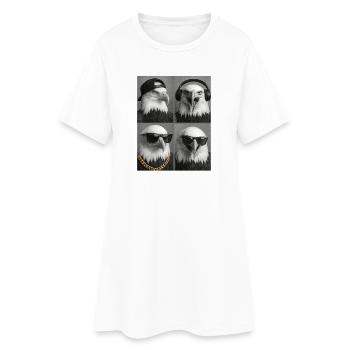 Aigle - Robe T-shirt Femme - blanc - Devant