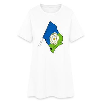 Flagge des East Riding of Yorkshire - Frauen T-Shirt-Kleid - Weiß - Vorne