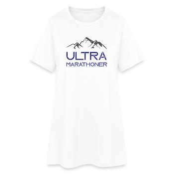 Ultramarathonien - Robe T-shirt Femme - blanc - Devant