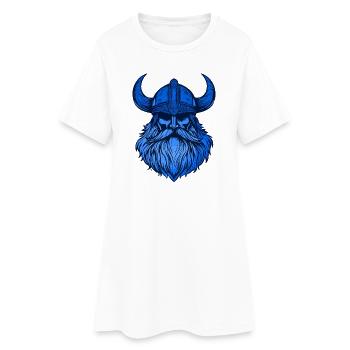 Tête de Viking - Robe T-shirt Femme - blanc - Devant