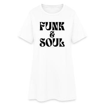 Musique funk et soul - Robe T-shirt Femme - blanc - Devant
