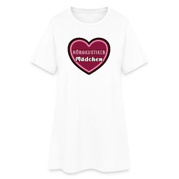 Hearing Aid Acoustician Girl Child Trainee - Women’s T-Shirt Dress - white - Front