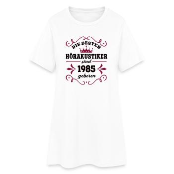 Audiologist Birthday Born in 1985 Colleague - Women’s T-Shirt Dress - white - Front
