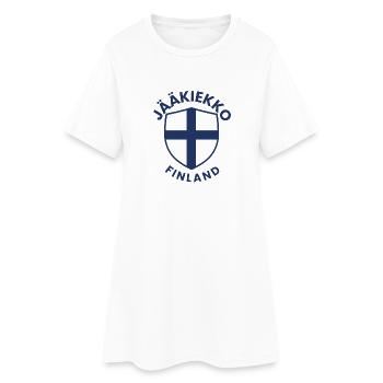 Jäähockey Finland Shield - Women’s T-Shirt Dress - white - Front
