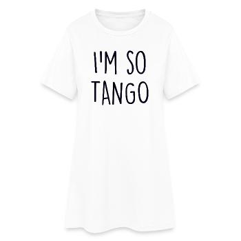 Danseur de tango - Robe T-shirt Femme - blanc - Devant