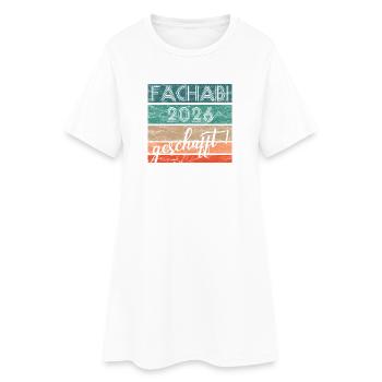 Baccalauréat professionnel Fachabi 2026 terminé - Robe T-shirt Femme - blanc - Devant