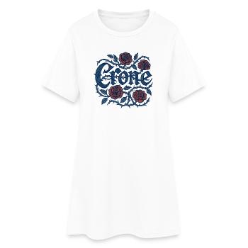 George Roses avec vignes épineuses - Robe T-shirt Femme - blanc - Devant