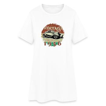 70e anniversaire - Classic - Millésime depuis 02/1956 - Robe T-shirt Femme - blanc - Devant