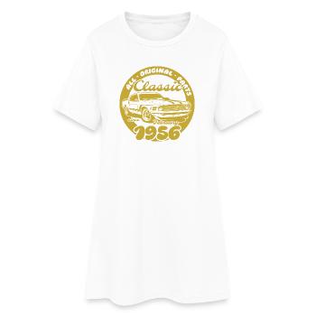 70e anniversaire - Classic Musclecar 02/1956 - Robe T-shirt Femme - blanc - Devant