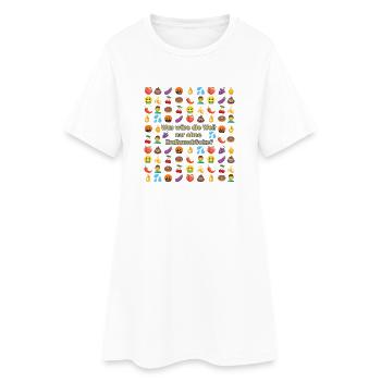 Welt ohne Kraftausdrücke? - Frauen T-Shirt-Kleid - Weiß - Vorne