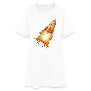 Rocket - Women’s T-Shirt Dress - white - Front