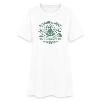 12 nouveaux chapitres, 365 nouvelles chances | bonnes intentions - Robe T-shirt Femme - blanc - Devant