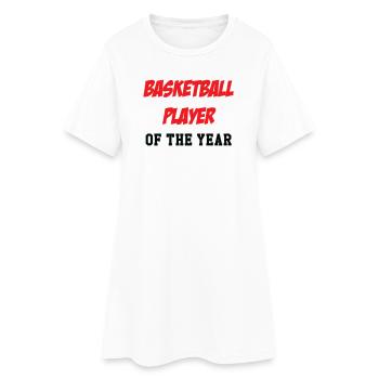 joueur de Basket de l'Année - Robe T-shirt Femme - blanc - Devant