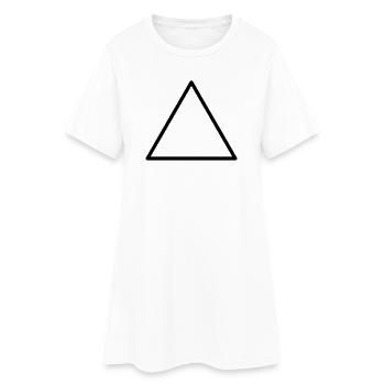 Triangle - Women’s T-Shirt Dress - white - Front