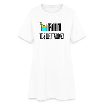 I am the bartender - Frauen T-Shirt-Kleid - Weiß - Vorne