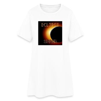 ECLIPSE SPAIN August 2026 - Women’s T-Shirt Dress - white - Front