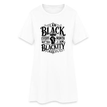 Blackity Black Ity célébrant l’héritage noir - Robe T-shirt Femme - blanc - Devant