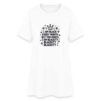 Déclaration d’Autonomisation de la Noirceur Noirceur - Robe T-shirt Femme - blanc - Devant