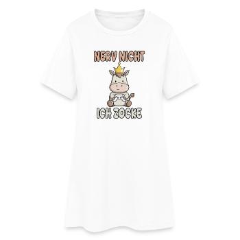 Le dicton gaming n’est pas agaçant - Robe T-shirt Femme - blanc - Devant