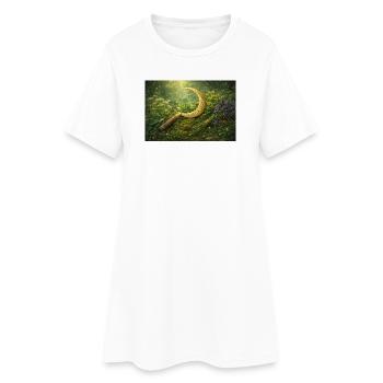 Puissance des plantes - Robe T-shirt Femme - blanc - Devant