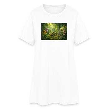 Magic herbs - Women’s T-Shirt Dress - white - Front