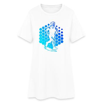 Motif courant pour de véritables amoureux - Robe T-shirt Femme - blanc - Devant
