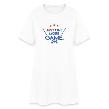 Just_one_more_game_-_retro_style - Frauen T-Shirt-Kleid - Weiß - Vorne