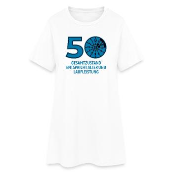 HU February 2026 - 50 Years - Birthday Gift - Women’s T-Shirt Dress - white - Front