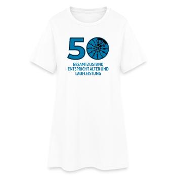 HU January 2026 - 50 Years - Birthday Gift - Women’s T-Shirt Dress - white - Front