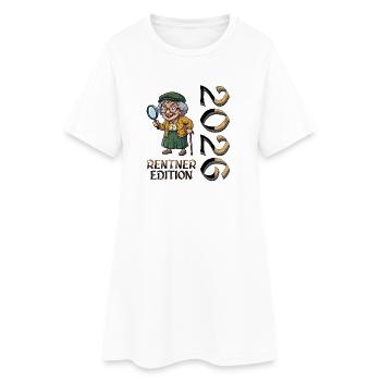 Design de retraite à la retraite - Robe T-shirt Femme - blanc - Devant