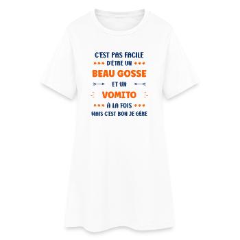vomito - Women’s T-Shirt Dress - white - Front