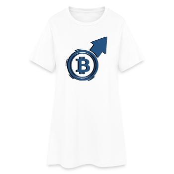 Bitcoin Bull Run Arrow To The Moon - Robe T-shirt Femme - blanc - Devant