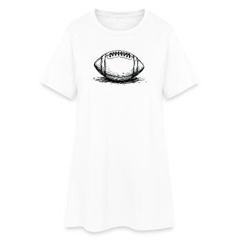 Vintage American Football Ball Sportsman - Women’s T-Shirt Dress - white - Front