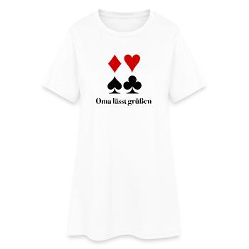 Salutations de grand-mère – Skat Insider Dire - Robe T-shirt Femme - blanc - Devant