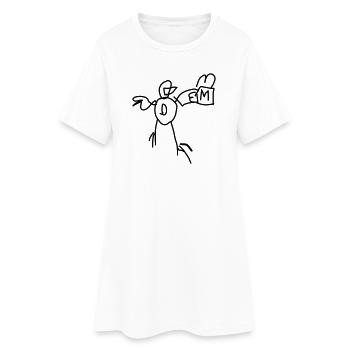 Canard avec menu de restauration rapide - Robe T-shirt Femme - blanc - Devant
