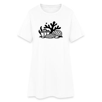 Océan récif corallien - Robe T-shirt Femme - blanc - Devant