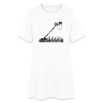 Détecteur de métaux - Robe T-shirt Femme - blanc - Devant