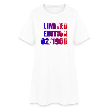 66e anniversaire Édition Limitée 02/1960 - Robe T-shirt Femme - blanc - Devant